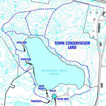 map of hathaway's pond trail