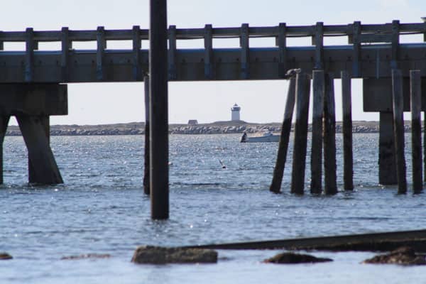 Woods End Lighthouse in Provincetown is easily visible from the beaches of Commercial Street overlooking Provincetown Harbor.